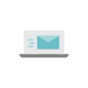 Here's an alt tag for the image: Email on laptop screen